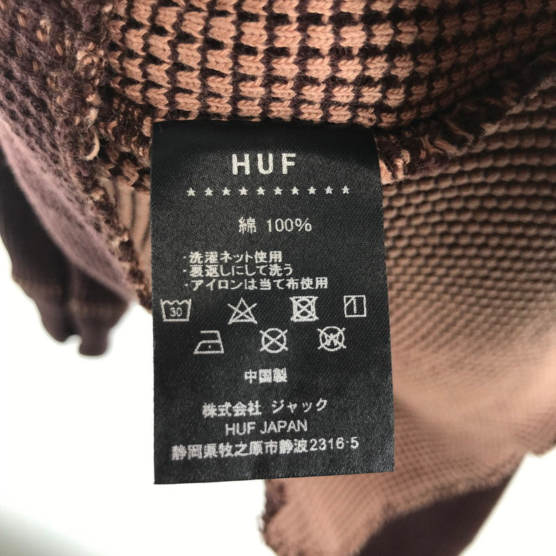 【中古品】【メンズ】 HUF ハフ サーマルカットソー 142-260511-ny-10-fuz サイズ：L カラー：ブラウン 万代Net店