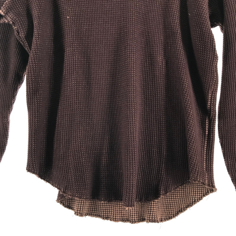【中古品】【メンズ】 HUF ハフ サーマルカットソー 142-260511-ny-10-fuz サイズ：L カラー：ブラウン 万代Net店