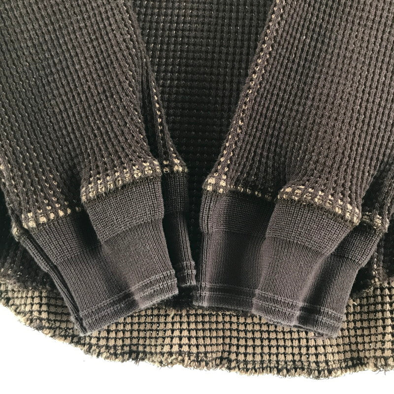 【中古品】【メンズ】 HUF ハフ サーマルカットソー 142-260511-ny-10-fuz サイズ：L カラー：ブラウン 万代Net店