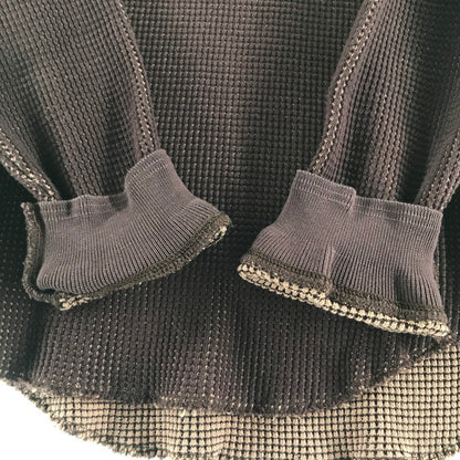 【中古品】【メンズ】 HUF ハフ サーマルカットソー 142-260511-ny-10-fuz サイズ：L カラー：ブラウン 万代Net店