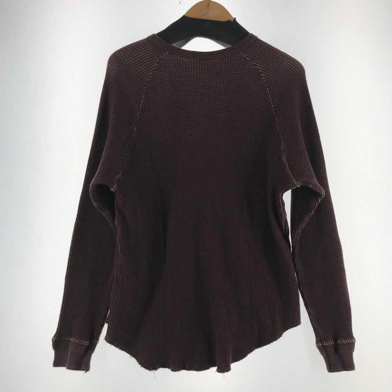 【中古品】【メンズ】 HUF ハフ サーマルカットソー 142-260511-ny-10-fuz サイズ：L カラー：ブラウン 万代Net店