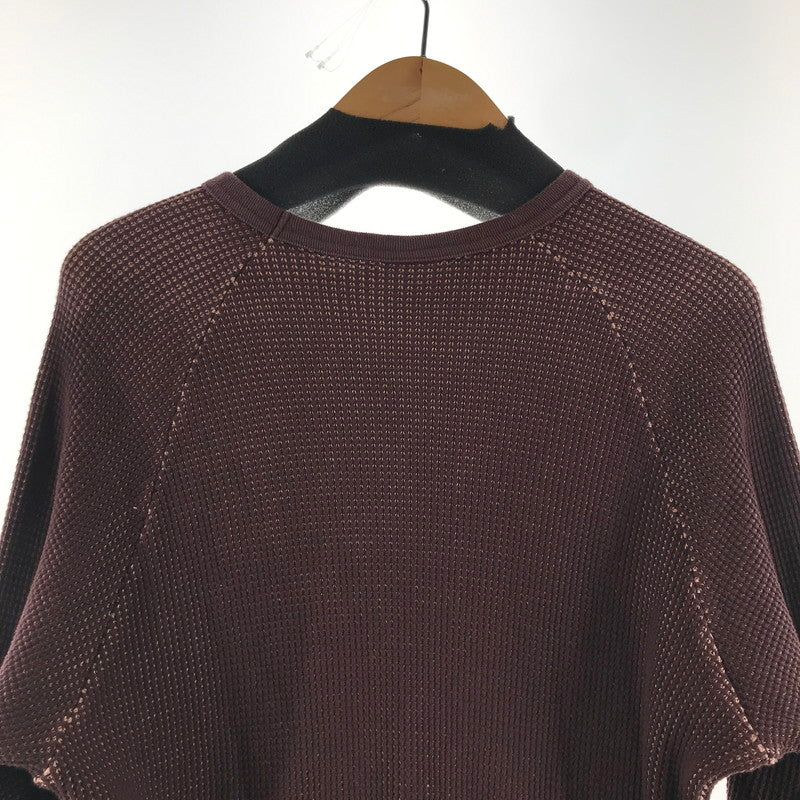 【中古品】【メンズ】 HUF ハフ サーマルカットソー 142-260511-ny-10-fuz サイズ：L カラー：ブラウン 万代Net店