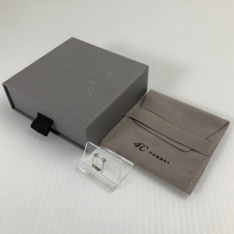 【中古品】【レディース】 4℃ HOMME+ シルバーピアス 片耳 アクセサリー ケース付属 ※ケース傷みあり 193-261013-io-20-fuzh サイズ：F カラー：シルバー 万代Net店