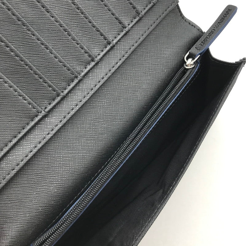 【中古美品】【メンズ】 EMPORIO ARMANI エンポリオ アルマーニ 長財布 財布 カラー ブラック 200-260123-mh-15-fuzh 万代Net店