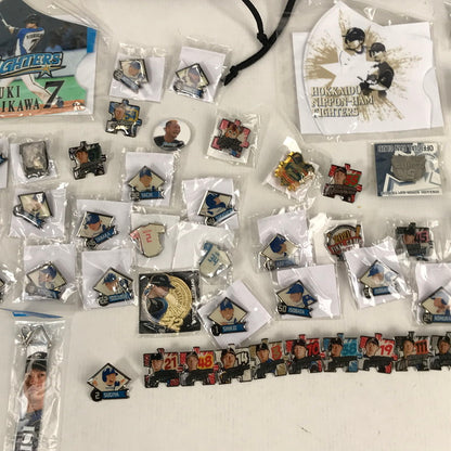 【中古品】 日本ハムファイターズ グッズ まとめ エフタン貯金箱 ピンバッチ ジャンバー 他 123-260817-NY-07-fuz 万代Net店
