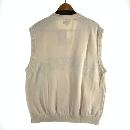 【中古品】【メンズ】 STUSSY SWEATER VEST ステューシー ニットベスト ブランド 古着 142-260509-gm-15-fuz サイズ：XL カラー：アイボリー ベージュ 万代Net店
