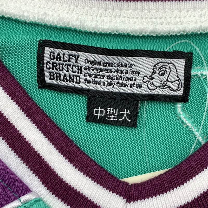 【中古品】【メンズ】 GALFY CRUTCH BRAND ハンドボールTシャツ カットソー 半袖Tシャツ ブランド 古着 142-260509-gm-26-fuz サイズ：中型犬(L) カラー：グリーン 万代Net店