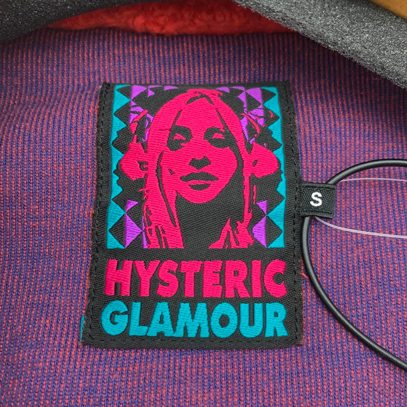 【中古品】【メンズ】 HYSTERIC GLAMOUR 02193CJ04 ヒステリックグラマー ボアジャケット フリースジャケット アウター ブランド 古着 140-260509-gm-38-fuz サイズ：S カラー：レッド 万代Net店
