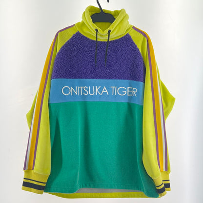 【中古品】【メンズ】 ONITSUKA TIGER オニツカタイガー ハイネック ボア フリース 2183A555 SWEATSHIRT LAGOON MULTI 148-260705-nm-01-fuzh サイズ：S カラー：マルチカラー 万代Net店
