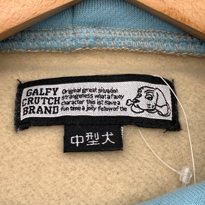 【中古品】【メンズ】 GALFY CRUTCH BRAND 半分パーカー フーディー ブランド 古着 142-260509-gm-32-fuz サイズ：中型犬(L) カラー：ベージュ ブルー 万代Net店