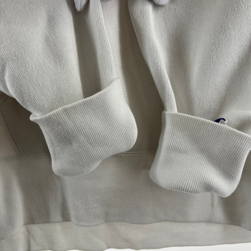 【中古品】【メンズ】 CHAMPION チャンピオン パーカー フーディー WHITE SIZE:L ※シミあり 148-260919-io-22-fuzh カラー：ホワイト 万代Net店