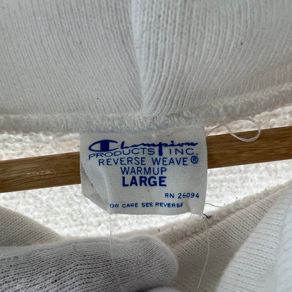 【中古品】【メンズ】 CHAMPION チャンピオン パーカー フーディー WHITE SIZE:L ※シミあり 148-260919-io-22-fuzh カラー：ホワイト 万代Net店