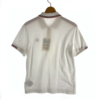 【中古品】【メンズ】 MONCLER B10918317100 MAGLIA POLO MANICA CORTA モンクレール ポロシャツ 半袖 ブランド 古着 141-260509-gm-07-fuz サイズ：S カラー：ホワイト 万代Net店