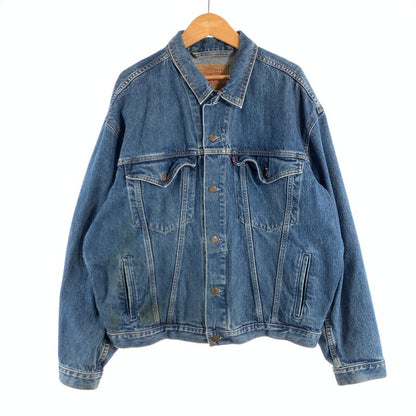 【中古品】【メンズ】 LEVI’S 75525 DENIM JACKET リーバイス デニムジャケット アウター オーバーサイズ ブランド 古着 145-260628-gm-12-fuz サイズ：L カラー：ブルー 万代Net店
