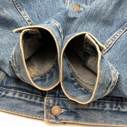 【中古品】【メンズ】 LEVI’S 75525 DENIM JACKET リーバイス デニムジャケット アウター オーバーサイズ ブランド 古着 145-260628-gm-12-fuz サイズ：L カラー：ブルー 万代Net店