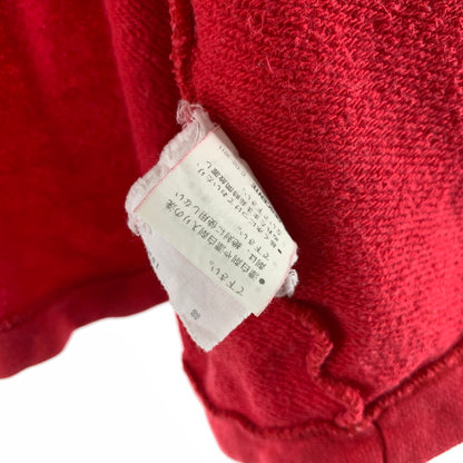 【中古品】【メンズ】 ADIDAS アディダス ベースボールシャツ スウェット 80年代 半袖 トップス 古着 148-260607-mh-29-fuz サイズ：L カラー：レッド 万代Net店