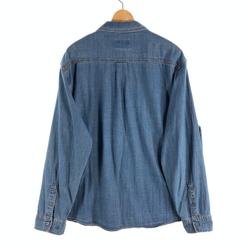【中古品】【メンズ】 HUF WORLDWIDE CLOTHIERS DENIM SHIRT ハフ デニム 長袖シャツ ブランド 古着 142-260509-gm-33-fuz サイズ：XL カラー：インディゴ 万代Net店