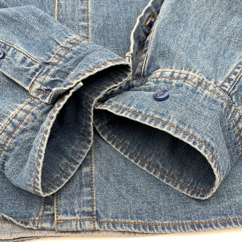【中古品】【メンズ】 HUF WORLDWIDE CLOTHIERS DENIM SHIRT ハフ デニム 長袖シャツ ブランド 古着 142-260509-gm-33-fuz サイズ：XL カラー：インディゴ 万代Net店