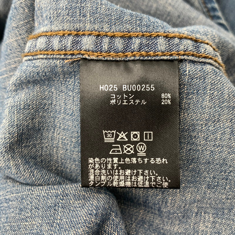 【中古品】【メンズ】 HUF WORLDWIDE CLOTHIERS DENIM SHIRT ハフ デニム 長袖シャツ ブランド 古着 142-260509-gm-33-fuz サイズ：XL カラー：インディゴ 万代Net店