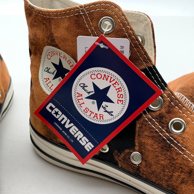 【中古品】【メンズ】 CONVERSE AGED BLEACHEDCANVAS HI コンバース オールスター スニーカー 靴 シューズ 162-260509-gm-24-fuz サイズ：26.5 カラー：ブラウン 総柄 万代Net店