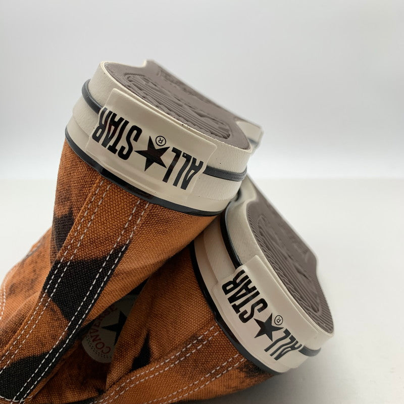 【中古品】【メンズ】 CONVERSE AGED BLEACHEDCANVAS HI コンバース オールスター スニーカー 靴 シューズ 162-260509-gm-24-fuz サイズ：26.5 カラー：ブラウン 総柄 万代Net店