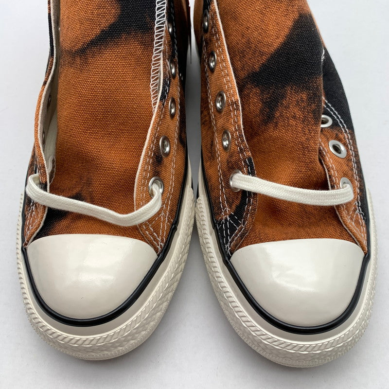【中古品】【メンズ】 CONVERSE AGED BLEACHEDCANVAS HI コンバース オールスター スニーカー 靴 シューズ 162-260509-gm-24-fuz サイズ：26.5 カラー：ブラウン 総柄 万代Net店
