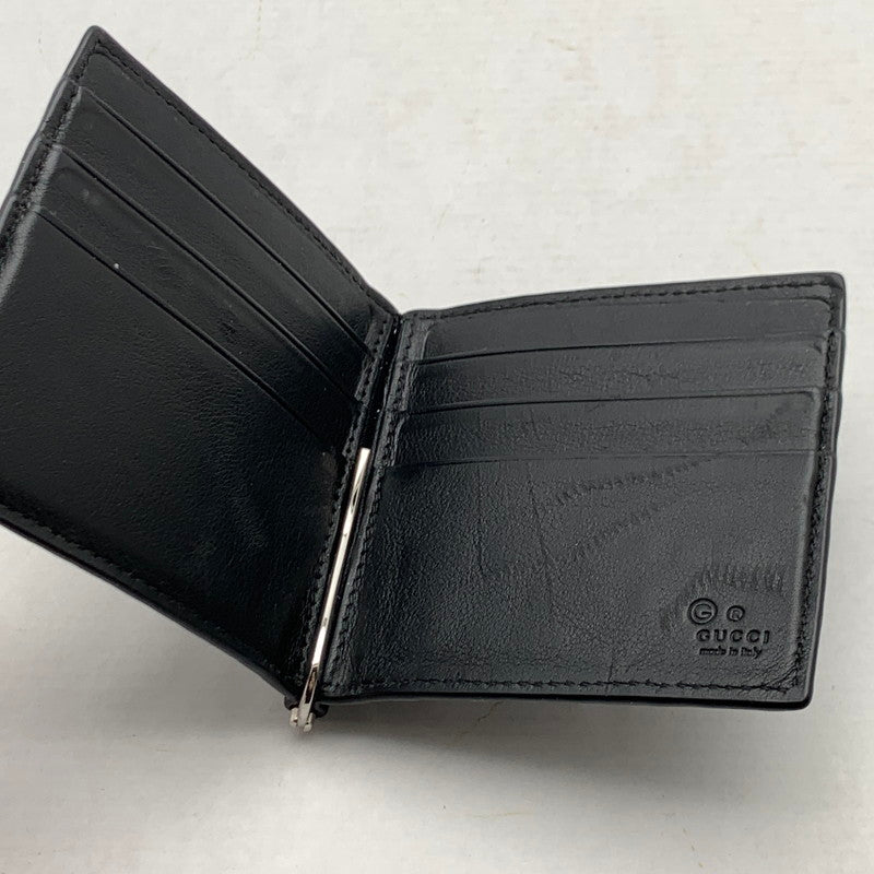 【中古品】【メンズ】 GUCCI グッチ 544478 二つ折りカードケース BLACK　※本体のみ・キズ有 財布 181-260715-io-15-fuzh 万代Net店