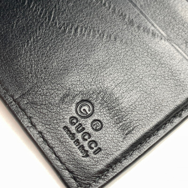 【中古品】【メンズ】 GUCCI グッチ 544478 二つ折りカードケース BLACK　※本体のみ・キズ有 財布 181-260715-io-15-fuzh 万代Net店