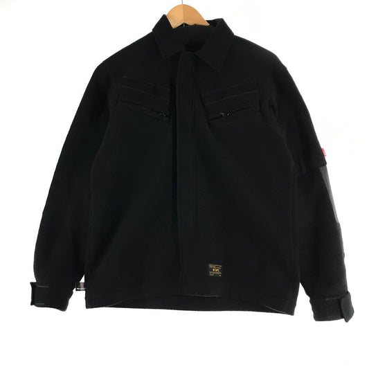 【中古品】【メンズ】 WTAPS HERI CREW ダブルタップス フリースジャケット BLACK SIZE:1 ※毛玉・毛羽立ち・汚れ・使用感有 上着 142-260811-io-41-fuzh カラー：ブラック 万代Net店