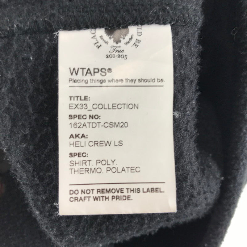 【中古品】【メンズ】 WTAPS HERI CREW ダブルタップス フリースジャケット BLACK SIZE:1 ※毛玉・毛羽立ち・汚れ・使用感有 上着 142-260811-io-41-fuzh カラー：ブラック 万代Net店