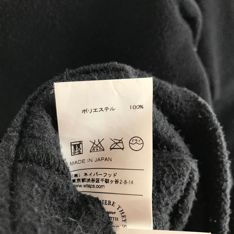 【中古品】【メンズ】 WTAPS HERI CREW ダブルタップス フリースジャケット BLACK SIZE:1 ※毛玉・毛羽立ち・汚れ・使用感有 上着 142-260811-io-41-fuzh カラー：ブラック 万代Net店