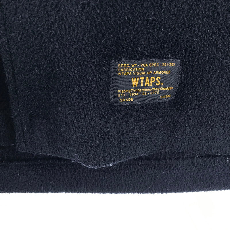 【中古品】【メンズ】 WTAPS HERI CREW ダブルタップス フリースジャケット BLACK SIZE:1 ※毛玉・毛羽立ち・汚れ・使用感有 上着 142-260811-io-41-fuzh カラー：ブラック 万代Net店