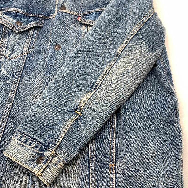 【中古品】【メンズ】 LEVI'S 57694-0000 LONG SHERPA TRUCKER JACKET リーバイス ボア トラッカージャケット デニムジャケット ブランド 古着 145-260628-gm-13-fuz サイズ：S カラー：ブルー 万代Net店