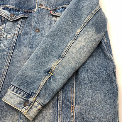 【中古品】【メンズ】 LEVI'S 57694-0000 LONG SHERPA TRUCKER JACKET リーバイス ボア トラッカージャケット デニムジャケット ブランド 古着 145-260628-gm-13-fuz サイズ：S カラー：ブルー 万代Net店