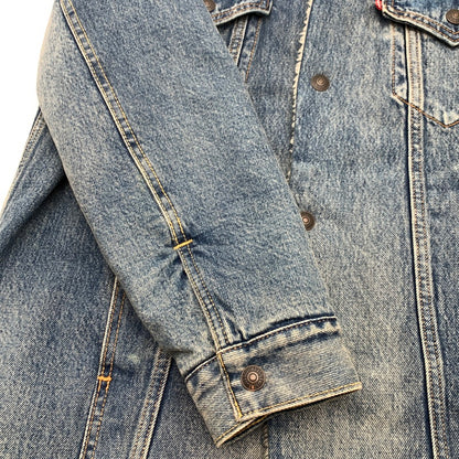 【中古品】【メンズ】 LEVI'S 57694-0000 LONG SHERPA TRUCKER JACKET リーバイス ボア トラッカージャケット デニムジャケット ブランド 古着 145-260628-gm-13-fuz サイズ：S カラー：ブルー 万代Net店