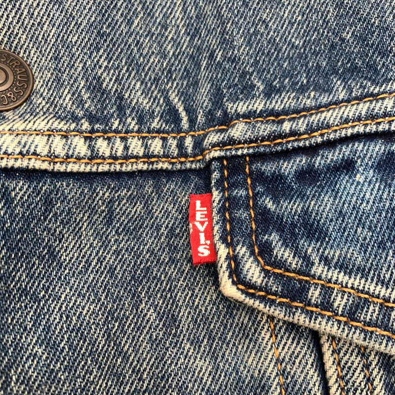 【中古品】【メンズ】 LEVI'S 57694-0000 LONG SHERPA TRUCKER JACKET リーバイス ボア トラッカージャケット デニムジャケット ブランド 古着 145-260628-gm-13-fuz サイズ：S カラー：ブルー 万代Net店