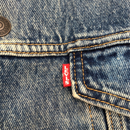 【中古品】【メンズ】 LEVI'S 57694-0000 LONG SHERPA TRUCKER JACKET リーバイス ボア トラッカージャケット デニムジャケット ブランド 古着 145-260628-gm-13-fuz サイズ：S カラー：ブルー 万代Net店