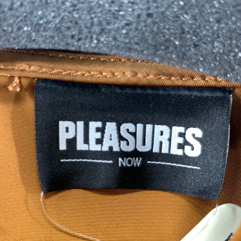 【中古品】【メンズ】 PLEASURES プレジャーズ ナイロンジャケット 上着 アウター BROWN/SIZE:L ※汚れ・ほつれ・使用感あり 142-260916-io-07-fuzh カラー：ブラウン 万代Net店