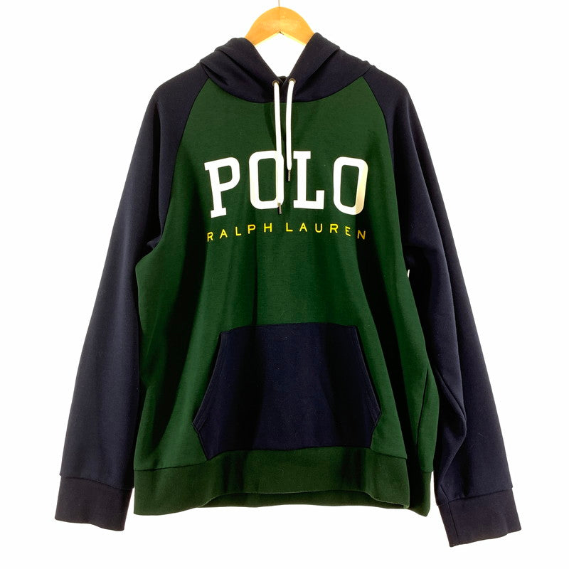 【中古品】【メンズ】 RALPH LAUREN ラルフローレン パーカー グリーンブルー メンズ Lサイズ 汚れ・毛の付着あり 145-260512-io-05-fuzh 万代Net店