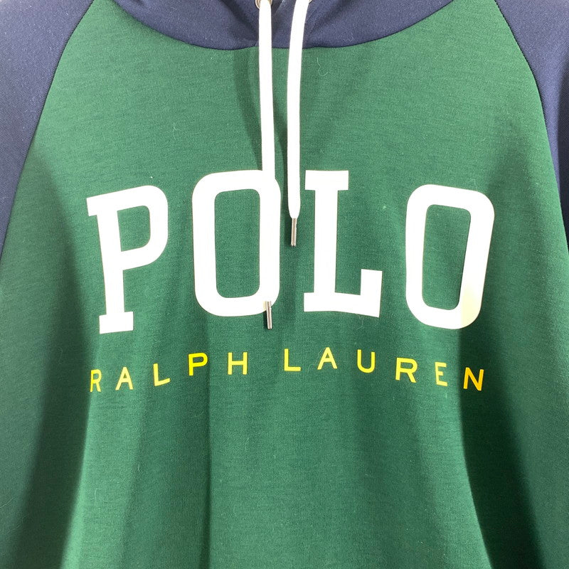 【中古品】【メンズ】 RALPH LAUREN ラルフローレン パーカー グリーンブルー メンズ Lサイズ 汚れ・毛の付着あり 145-260512-io-05-fuzh 万代Net店