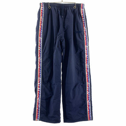 【中古品】【メンズ】 SUPREME×HYSTERIC GLAMOUR シュプリーム×ヒステリックグラマー 24AW TRACK PANTS トラックパンツ メンズ ネイビー Lサイズ 毛玉・毛の付着あり 149-260512-io-18-fuzh 万代Net店