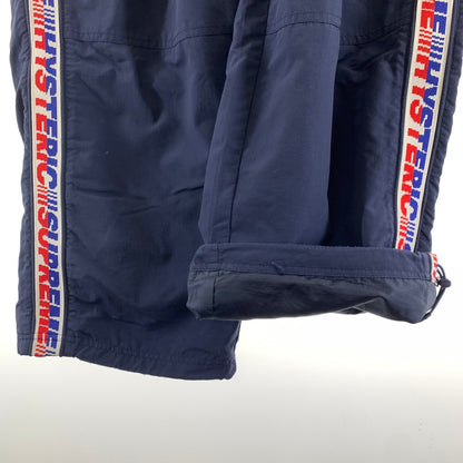 【中古品】【メンズ】 SUPREME×HYSTERIC GLAMOUR シュプリーム×ヒステリックグラマー 24AW TRACK PANTS トラックパンツ メンズ ネイビー Lサイズ 毛玉・毛の付着あり 149-260512-io-18-fuzh 万代Net店