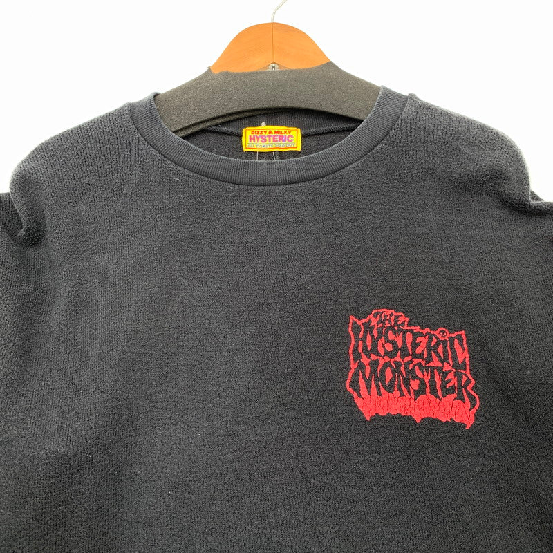 【中古品】【レディース】 HYSTERIC GLAMOUR HYS MONSTER ヒステリックグラマー ワンピース Tシャツ ブランド 古着 170-260523-gm-23-fuz サイズ：F カラー：ブラック 万代Net店