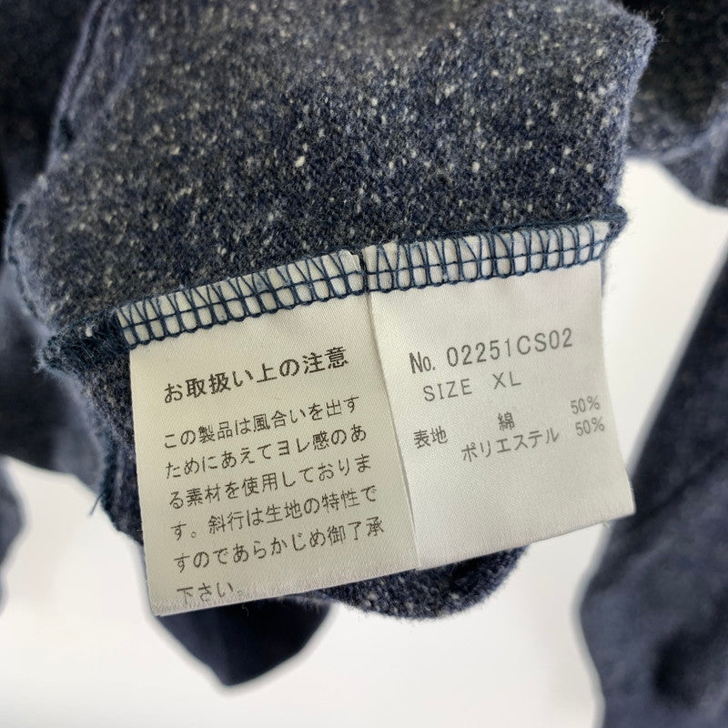 【中古品】【メンズ】 HYSTERIC GLAMOUR ヒステリックグラマー MUSIC LOVERS ニットスウェット メンズ ブルー XLサイズ 140-260512-io-14-fuzh 万代Net店