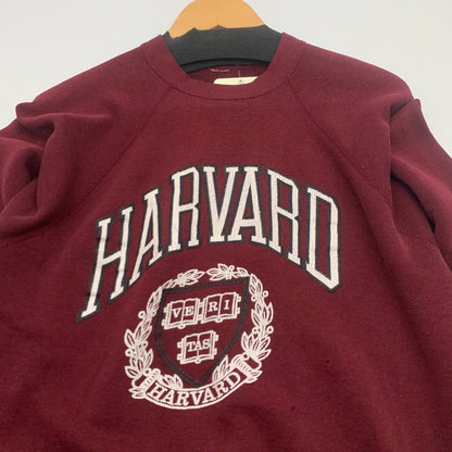 【中古品】【メンズ】 90s HARVARD SWEAT SHIRT 90年代 ハーバード スウェットシャツ カレッジスウェット ブランド 古着 145-260725-gm-23-fuzh サイズ：不明 カラー：ワイン 万代Net店
