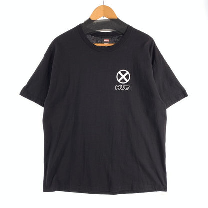 【中古品】【メンズ】 HUF×MARVEL 半袖Tシャツ ハフ×マーベル カットソー ブランド 古着 142-260524-gm-05-fuz サイズ：XL カラー：ブラック 万代Net店