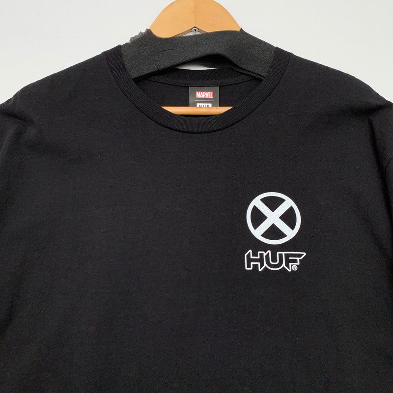 【中古品】【メンズ】 HUF×MARVEL 半袖Tシャツ ハフ×マーベル カットソー ブランド 古着 142-260524-gm-05-fuz サイズ：XL カラー：ブラック 万代Net店