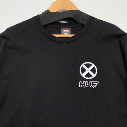【中古品】【メンズ】 HUF×MARVEL 半袖Tシャツ ハフ×マーベル カットソー ブランド 古着 142-260524-gm-05-fuz サイズ：XL カラー：ブラック 万代Net店