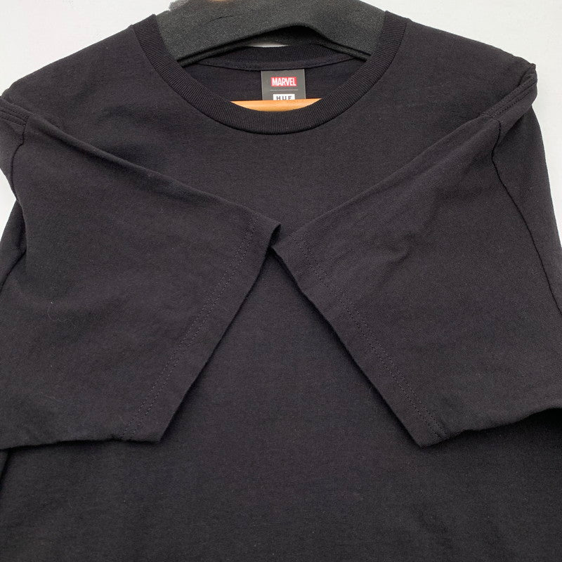 【中古品】【メンズ】 HUF×MARVEL 半袖Tシャツ ハフ×マーベル カットソー ブランド 古着 142-260524-gm-05-fuz サイズ：XL カラー：ブラック 万代Net店