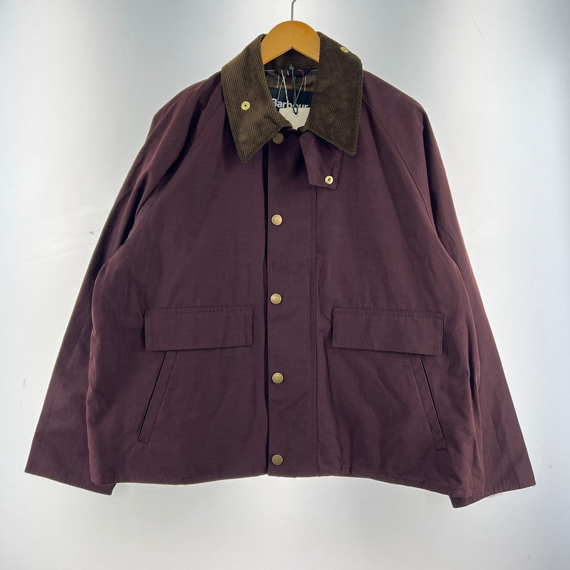 【中古美品】【メンズ】 BARBOUR バブアー 261MCAS102 BORROWDALE ボロウデイル ショートブルゾン 141-260519-ky-04-fuzh サイズ：40 カラー：ワイン 万代Net店